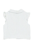 Camicia per neonata Moschino Kids bianca con design a righe MDN001LSE02 83689 MOSCHINO KIDS 