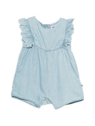 Tutina Fernarda per neonata Molo azzurra con dettgalio volant 4S26B303 5659 MOLO KIDS 