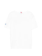 T-shirt per bambino MC2 Saint Barth Kids bianca con ricamo sul petto POT0002 02180L MC2 ST. BARTH KIDS 