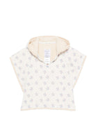 Accappatoio per neonata Louise Misha Kids bianco con stampa a fiori all-over FBI-S26-B0251 CREAM LOUISE MISHA KIDS 