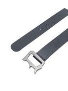 Cintura per bambino DONDUP Kids blu con fibbia con logo DMAV002CPE020 4006 DONDUP KIDS 
