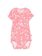 Tutina per neonata Mini Rodini rosa con stampa stelle all-over 26240105 PINK MINI RODINI KIDS 