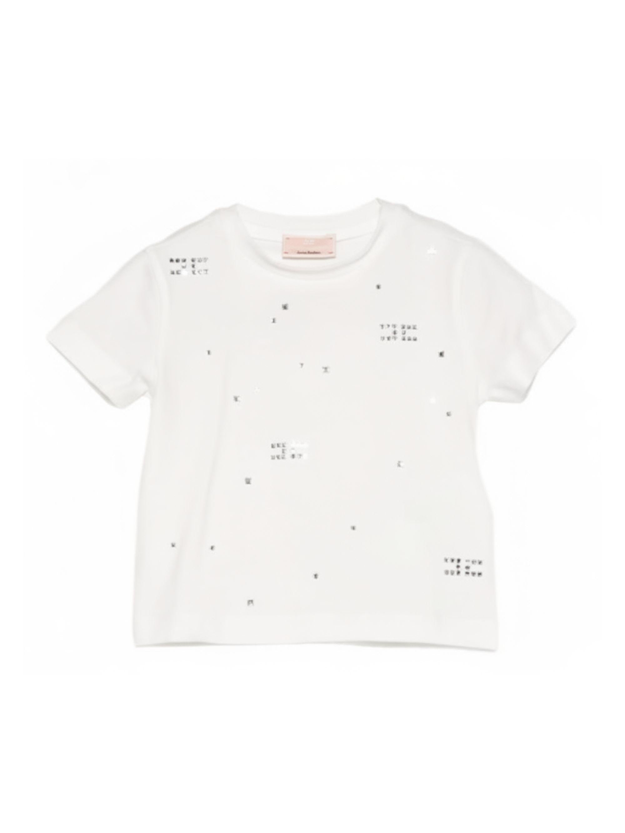 T-shirt per bneonata Elisabetta Franchi La Mia Bambina rosa con decorazioni EGTS1120JE006 C135 ElISABETTA FRANCHI KIDS 