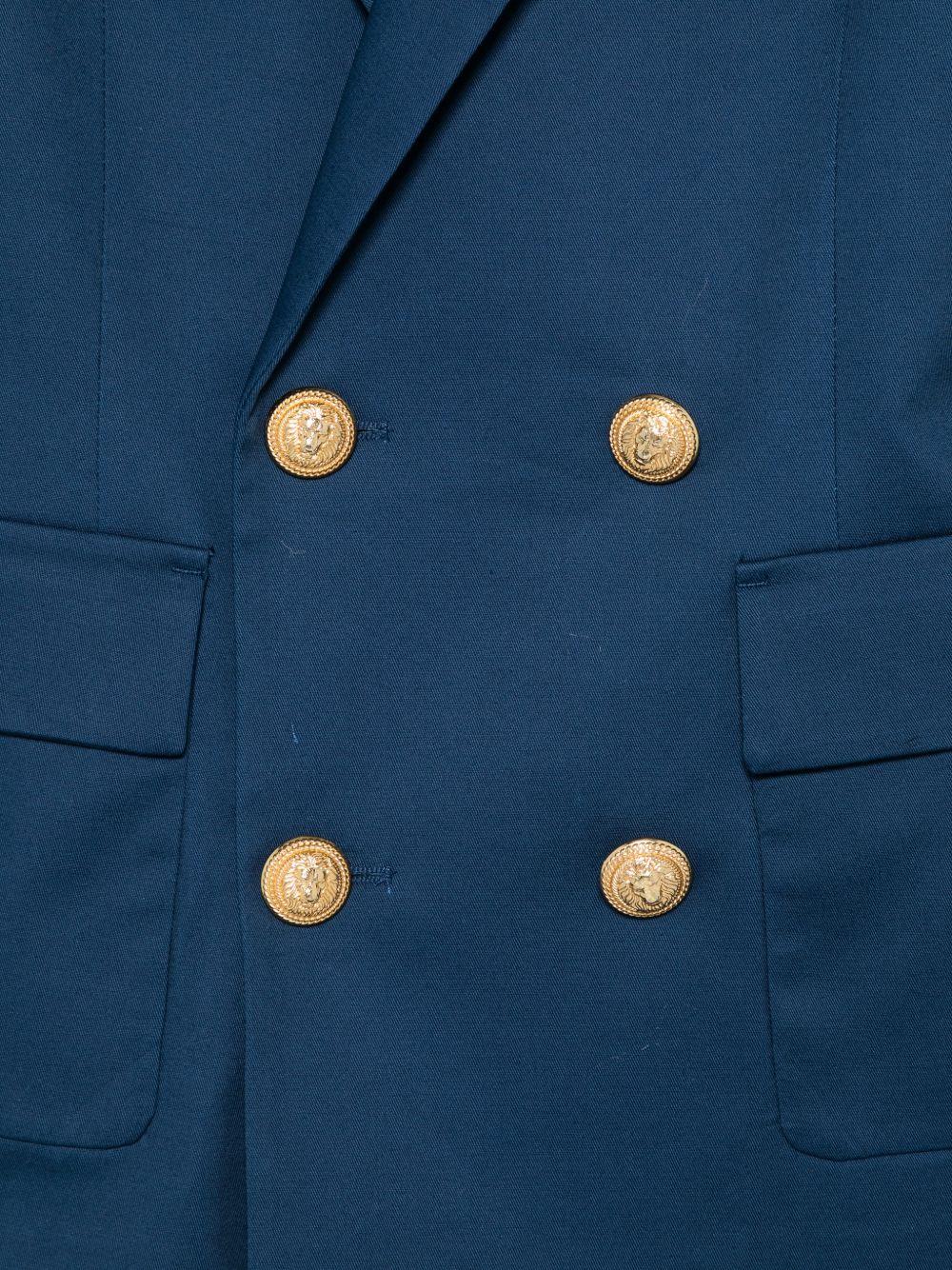 Blazer per bambino Balmain Kids blu con bottoni color oro BY2P64 G0197 620 BALMAIN KIDS 