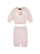 Completo per neonata Monnalisa Kids rosa con ricamo Teddy Bear 22H505 8060 0091 MONNALISA KIDS 