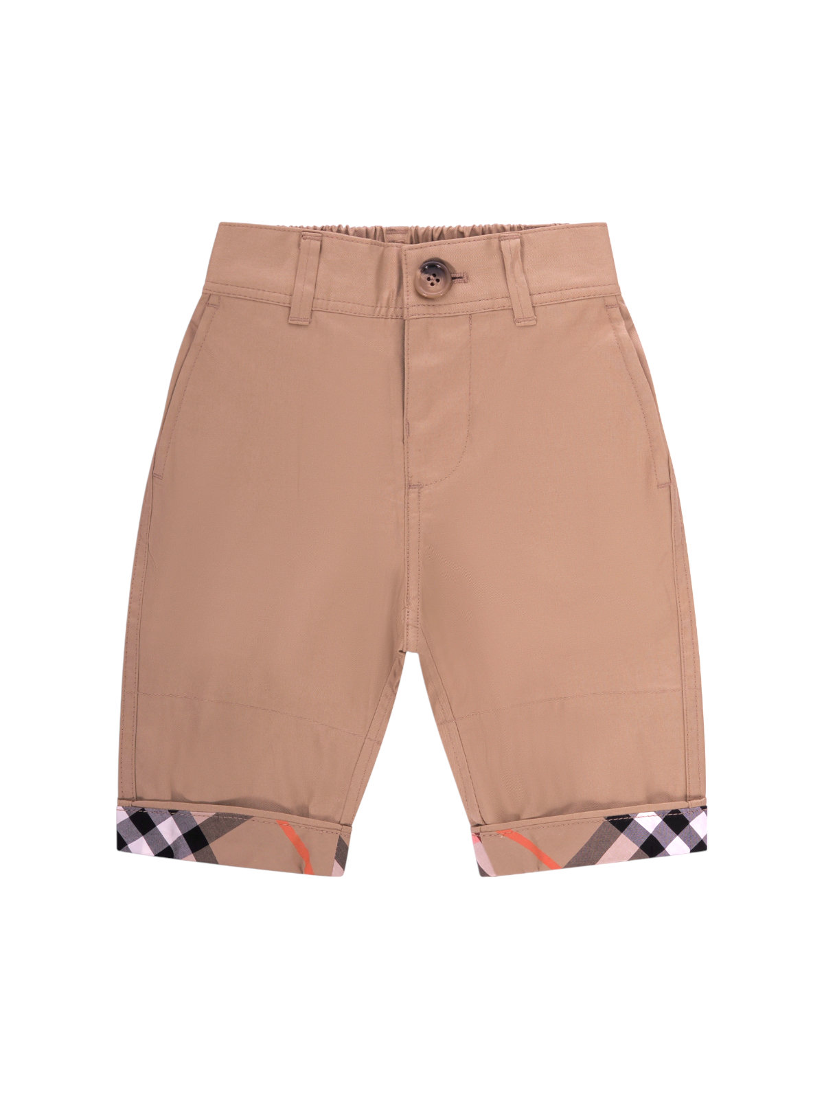 Pantaloni per neonato Burberry Kids beige con caratteristico motivo Vintage Check 8121240 B9719 BURBERRY KIDS 