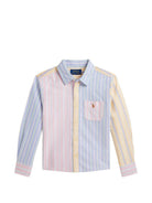Camicia per bambino Polo Ralph Lauren Kids multicolore con design a righe 312A11793 001 Ralph Lauren kids 