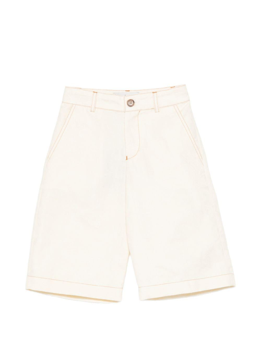 Shorts per bambino Etro Kids bianco con Pegaso ricamato sul retro GY6P09 I0308 105 ETRO KIDS 