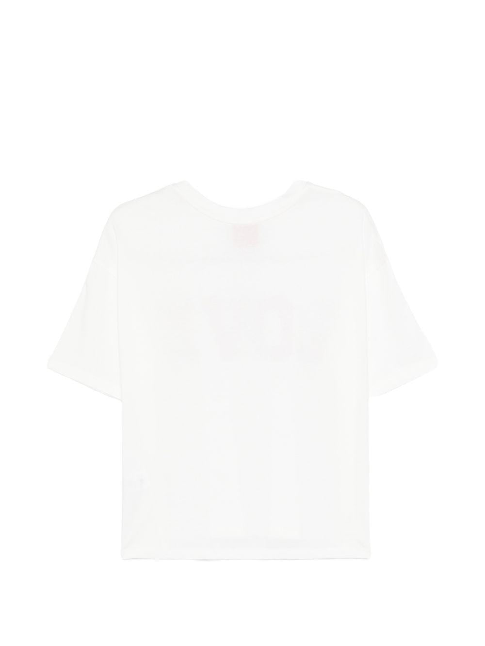 T-shirt da donna Merci bianca con stampa grafica Love MAM032 WHITE MERCI 