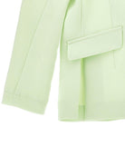 Blazer per bambina Monnalisa verde con applicazione fiore 71G103 7303 0020 MONNALISA KIDS 