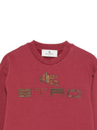 Felpa per bambino ETRO KIDS rossa con logo ricamato GX4P20 Z3333 416 ETRO KIDS 