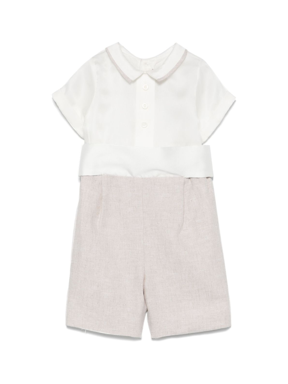 Tutina per neonato La Stupenderia beige con inserti CBPG51 D11 LA STUPENDERIA KIDS 