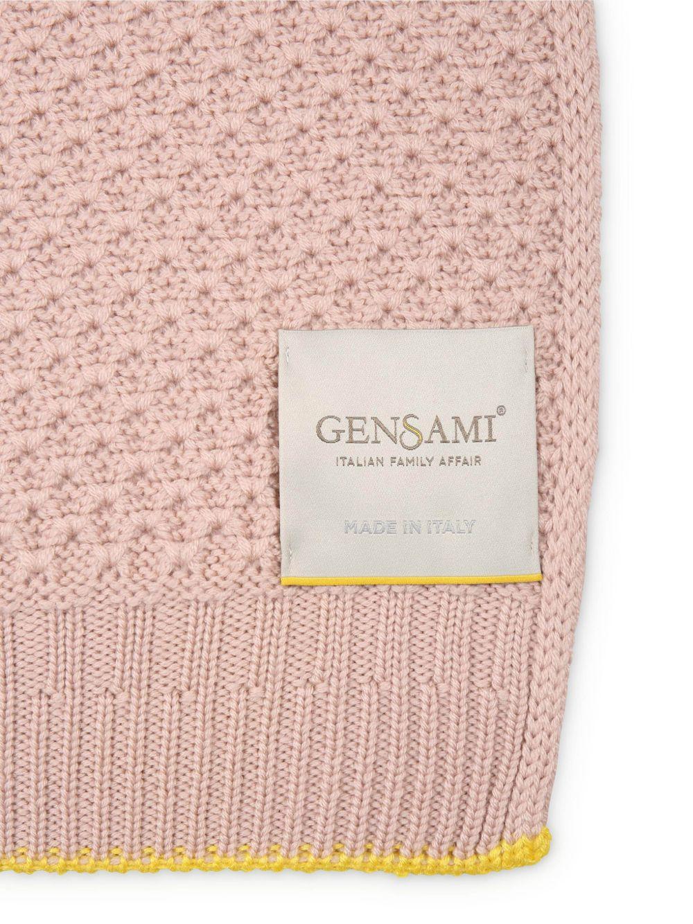 Coperta per neonata Gensami kids rosa lavorato all'uncinetto COP01-B-ONDA CAMEO PINK GENSAMI KIDS 
