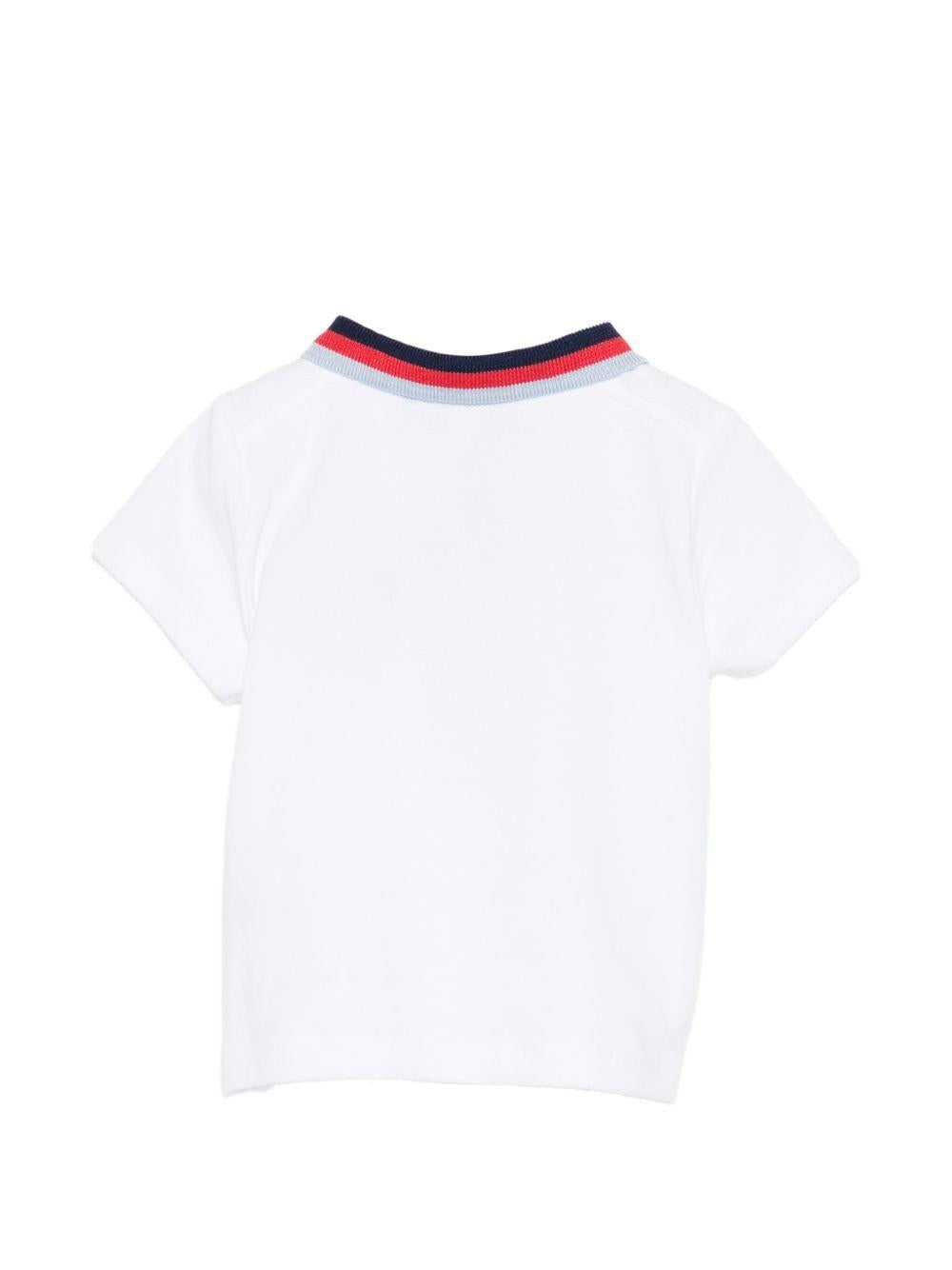 T-shirt per neonato Tartine Et Chocolat bianca con colletto stile polo CC11041 01 TArtine & Chocolat KIDS 