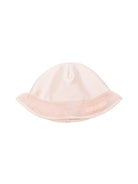 Cappello per neonata Elisabetta Franchi La Mia Bambina rosa chiaro con logo ricamato ENCP0810TV032 C036 ElISABETTA FRANCHI KIDS 