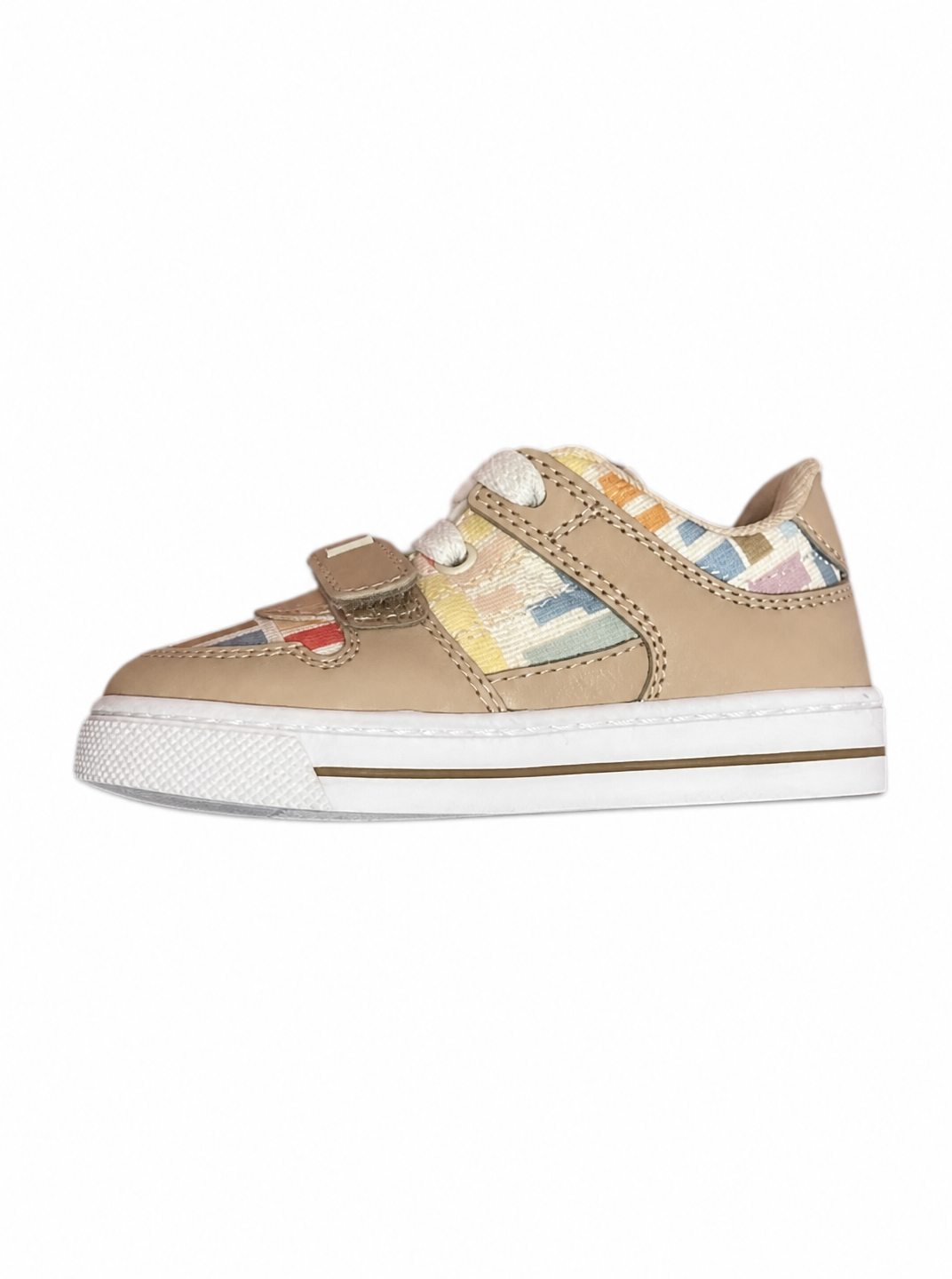 Sneakers per bambini Fendi Kids beige con logo FF all-over JMR475 AY2W F1XI6 FENDI KIDS 