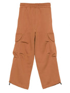 Pantaloni cargo per bambino MSGM Kids marroni con coulisse F5MSJUFP025 MS046 MSGM KIDS 