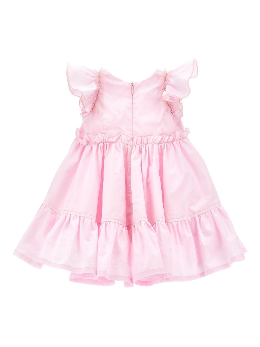 Abito per neonata Monnalisa rosa con ruches 37G903 7116 0090 MONNALISA KIDS 