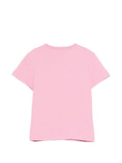 T-shirt per bambina Emilio Pucci Junior rosa con stampa grafica PY8A01 Z3672 552AR EMILIO PUCCI KIDS 