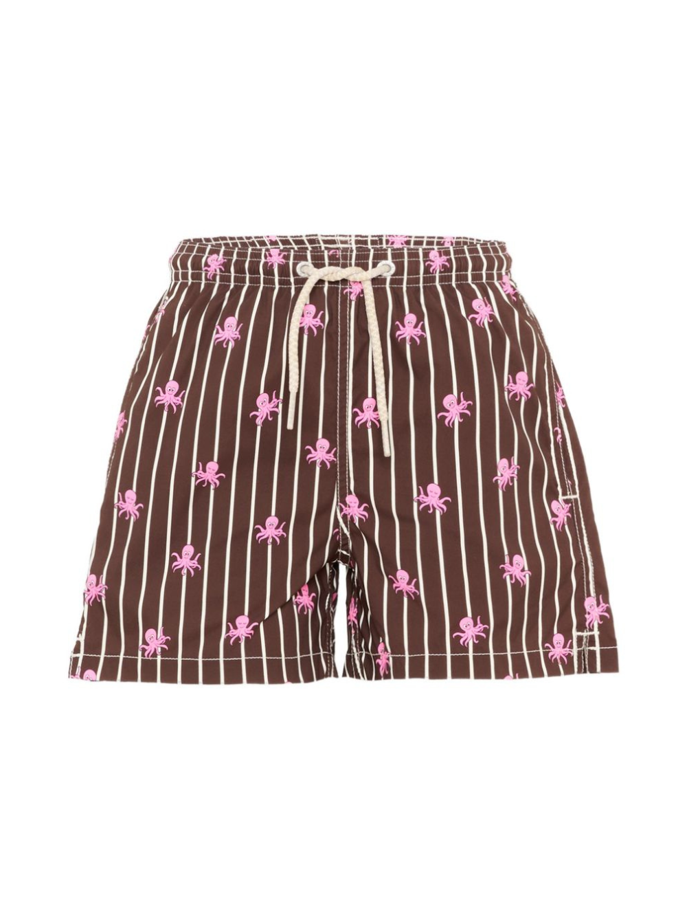 Costume per bambino MC2 Saint Barth Kids marrone con stampa grafica polpi all-over JEA0022 02109L MC2 ST. BARTH KIDS 