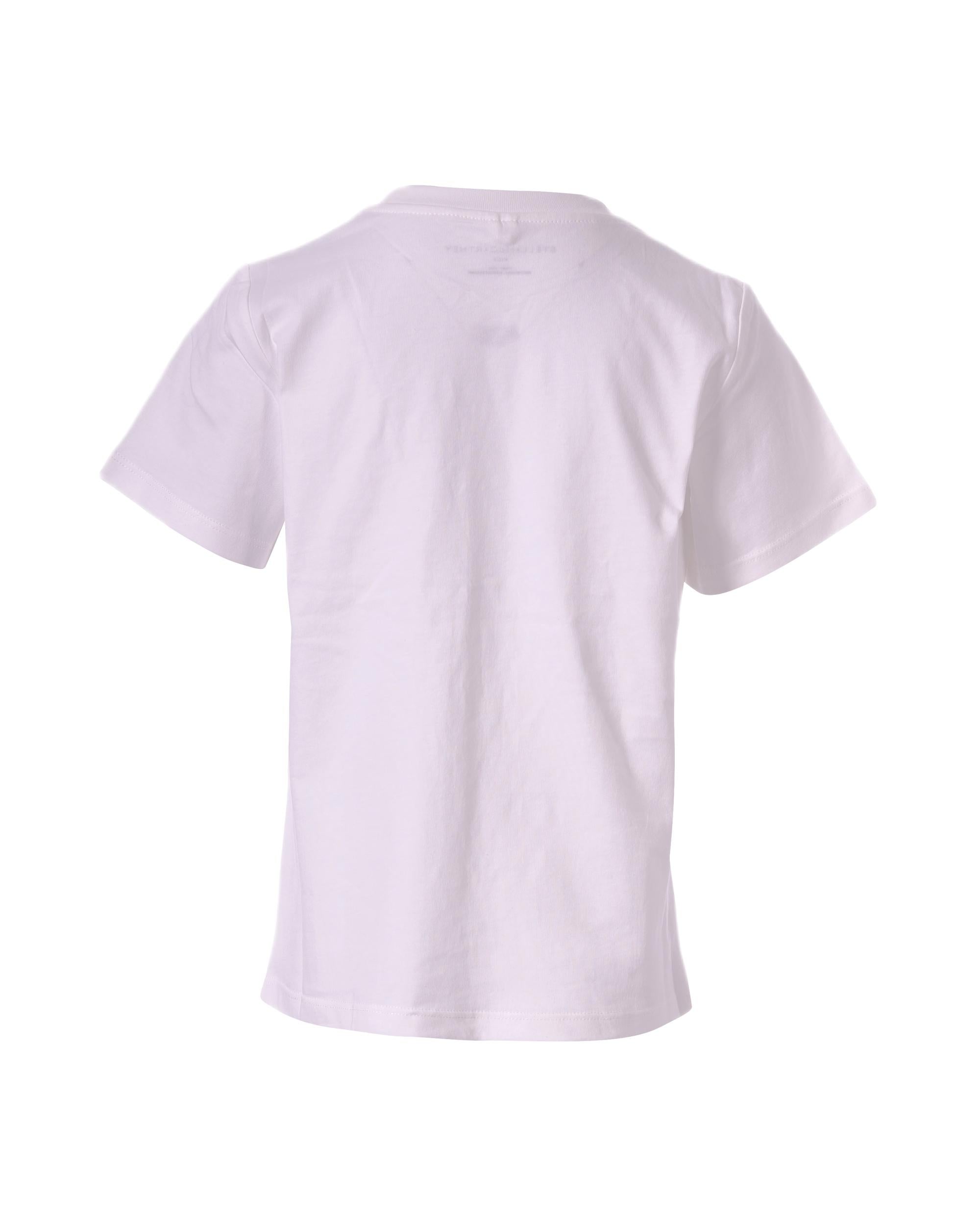 T-shirt per bambina Stella McCartney Kids bianca con scritta "The Stella Hotel" TY8A11 Z0434 101 STELLA McCARTNEY KIDS 
