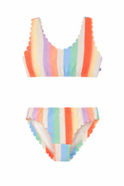 Bikini Nolina per bambina Molo multicolore con design a righe 8S26P105 9525 MOLO KIDS 