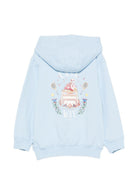 Felpa per bambino Casablanca Kids azzurra con stampa grafica KPF26JTP37202 CASAWAY CASABLANCA KIDS 
