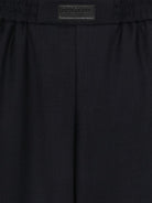 Pantaloni per bambino Balmain Kids blu con toppa con logo sul davanti BY6P80 I0196 621 BALMAIN KIDS 