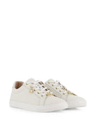 Sneakers per bambina Chloè Kids bianche con orlo a smerlo C21334 117 CHLOE' KIDS 