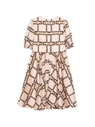 Abito per bambina Elisabetta Franchi La Mia Bambina rosa con stampa grafica EFAB6750TVE02 C053 ElISABETTA FRANCHI KIDS 