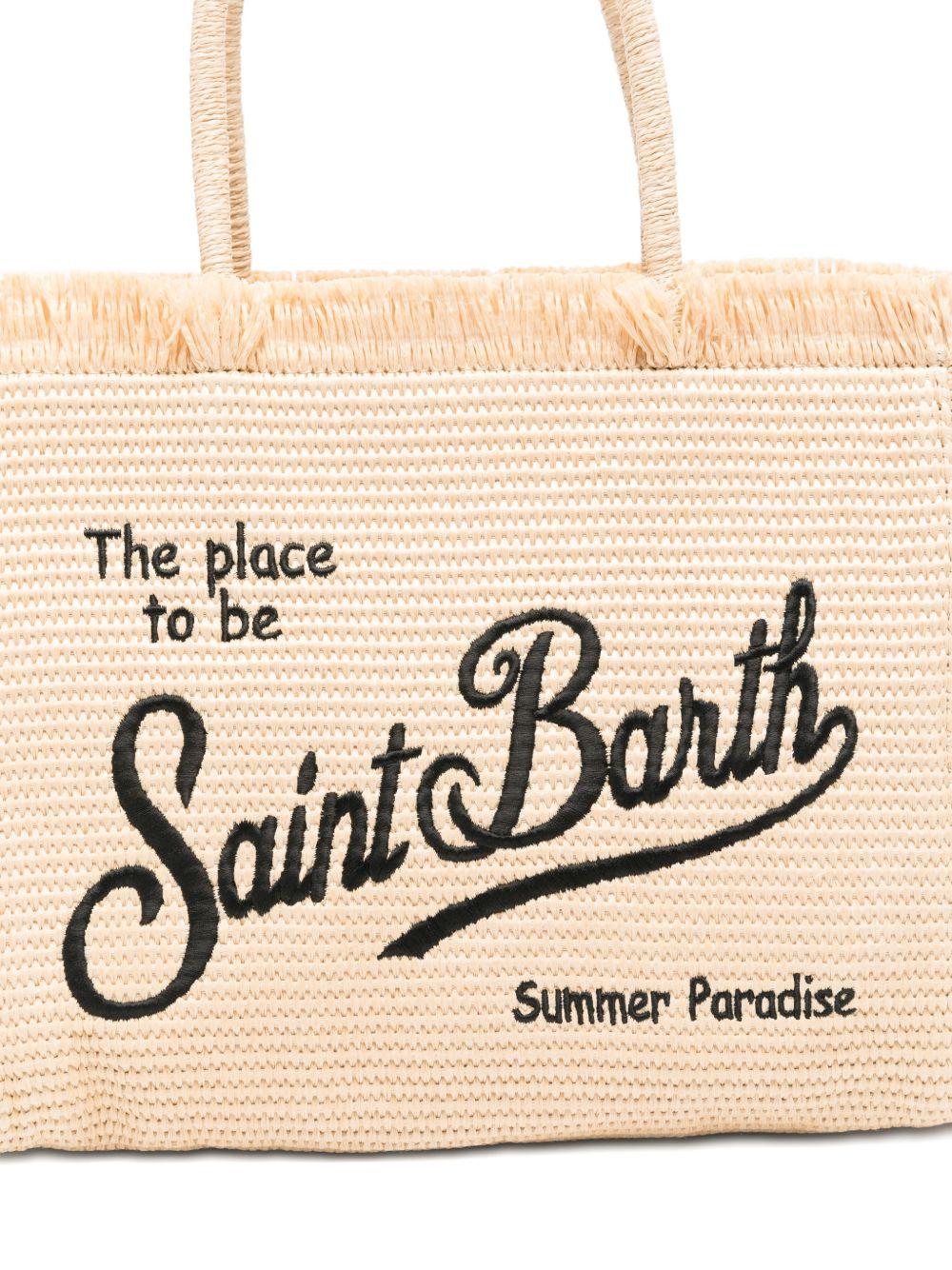Borsa Vanity MC2 Saint Barth beige con trama intrecciata VANI021 00421L MC2 ST. BARTH KIDS 