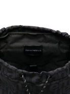 Zaino per bambini Emporio Armani Kids blu con stampa logo all-over EB000749 AF18972 UB118 EMPORIO ARMANI KIDS 