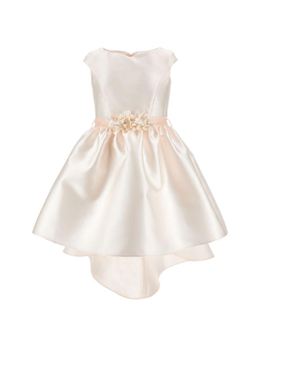 Abito per bambina Monnalisa beige con dettaglio con fiocco 71G912 7304 0092 MONNALISA KIDS 