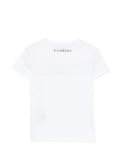 T-shirt per bambino John Richmond Junior bianca con dettaglio logo RBP26008TS WHITE JOHN RICHMOND KIDS 