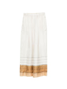 Pantaloni per donna Alysi bianchi con design a righe 116133 P6063 GESSO ALYSI 