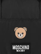 Borsa fasciatoio per neonati Moschino Kids nero con stampa teddy MUX05WL3A89 60100 MOSCHINO KIDS 