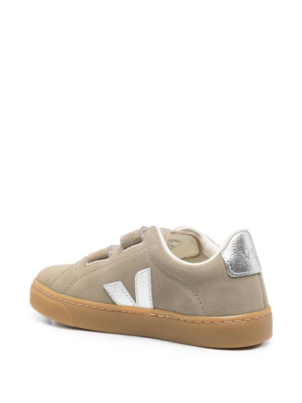 Sneakers per bambini Veja Kids grigie con chiusura touch SV0321748 TAUPE SILVER VEJA KIDS 