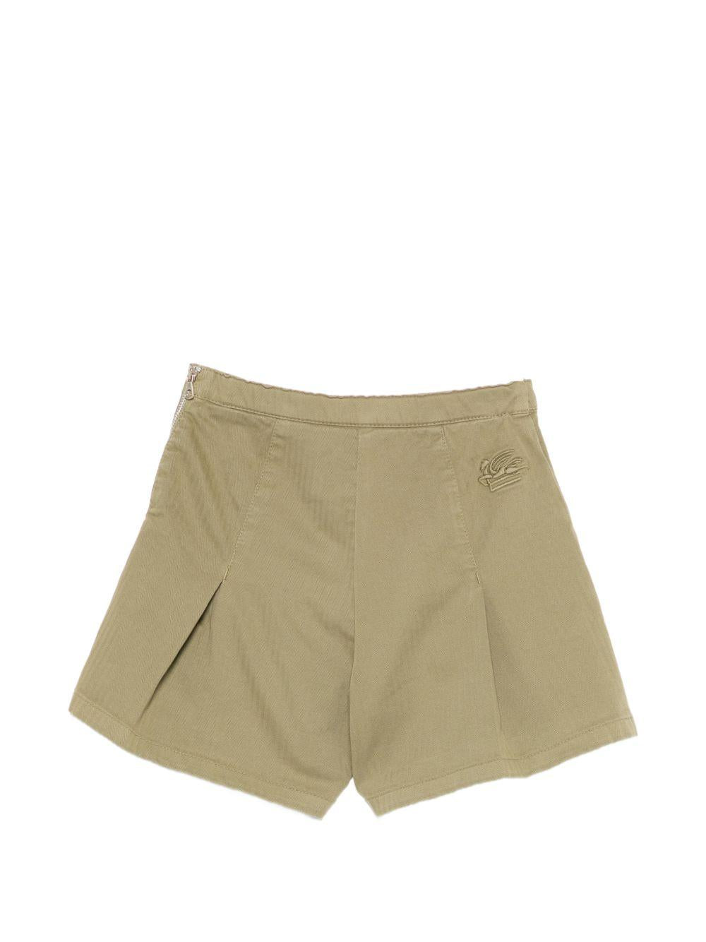 Bermuda per bambino Etro Kids verde con pieghe GY6A29 G0064 724 ETRO KIDS 