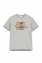 T-shirt per bambino Etro Kids grigia con logo applicato GY8P81 Z3191 806 ETRO KIDS 