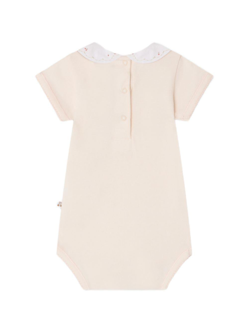 Body per neonata Bonpoint rosa con colletto Peter Pan S06NUNK00004 021A BONPOINT KIDS 