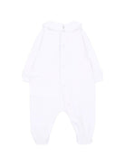 Tutina per neonati Moschino Kids bianca con dettaglio Teddy Bear M5Y037LCA40 10101 MOSCHINO KIDS 