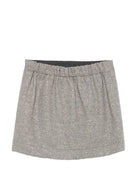 Gonna per bambina Douuod Kids grigia con spacco anteriore DZ7A81 E0246 808OR DOUUOD KIDS 