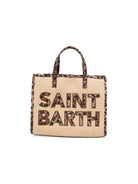 Borsa Vivian MC2 Saint Barth beige con stampa animalier VVID001 00369L MC2 ST. BARTH KIDS 