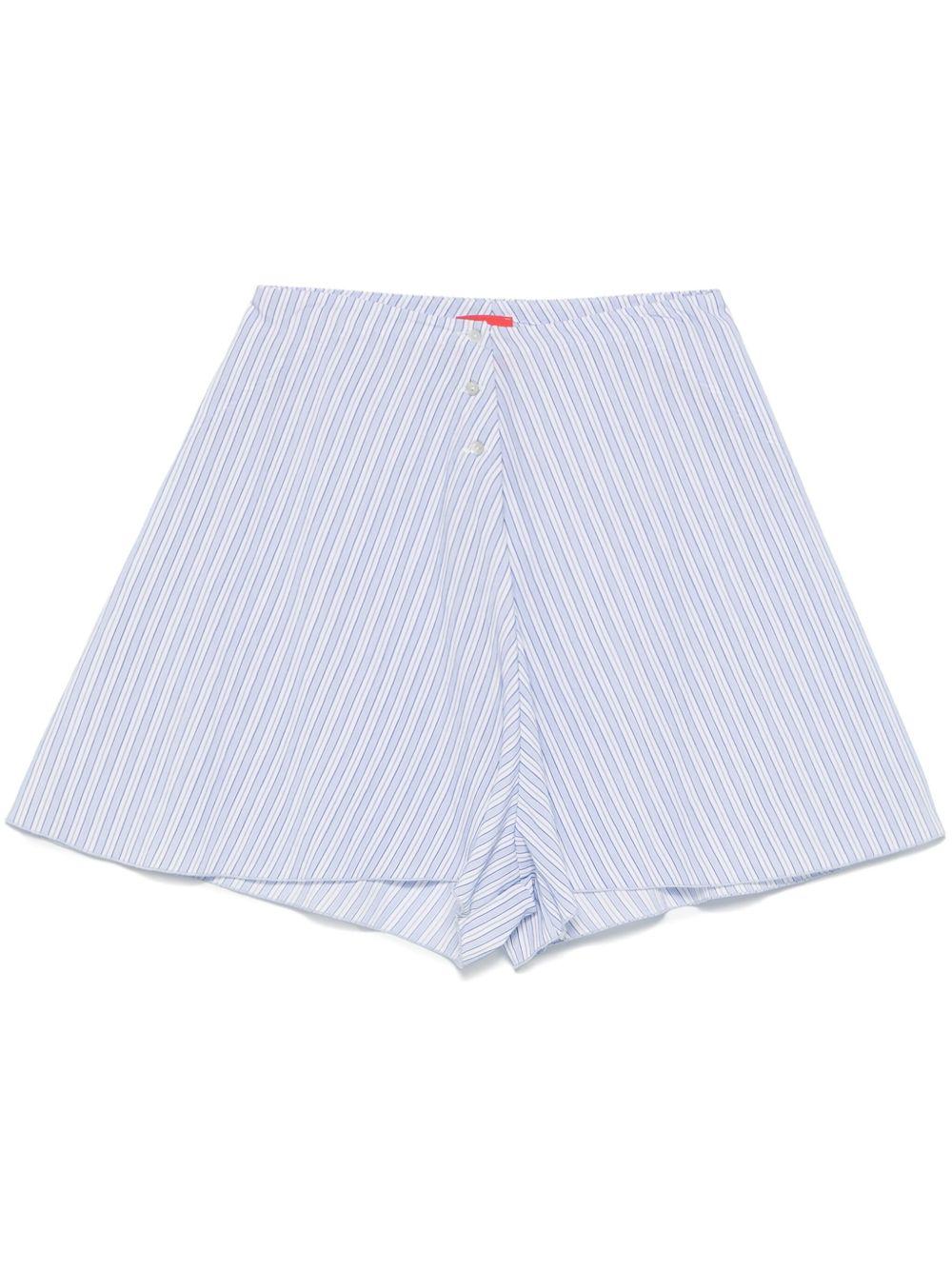 Shorts per donna Merci azzurro a righe P377P VAR.1 MERCI 