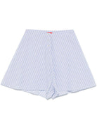 Shorts per donna Merci azzurro a righe P377P VAR.1 MERCI 