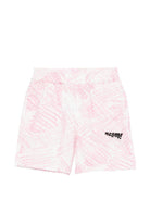 Shorts per bambina MSGM Kids bianco con stampa grafica all-over S6MSJUBE166 MS070 MSGM KIDS 
