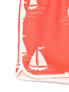 Costume da bagno per bambino Mini Rodini Sailing Boats rosso con stampa grafica 2528011342 RED MINI RODINI 