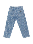 Jeans per bambino Emporio Armani Kids denim con logo lettering EB000933 AF24090 FB056 EMPORIO ARMANI KIDS 
