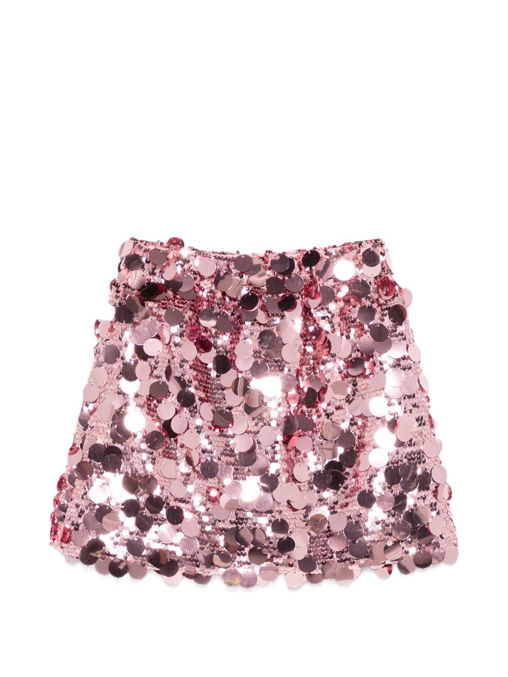 Gonna per bambina Douuod Kids rosa con decorazione con paillettes DY7A01 U0261 50R DOUUOD KIDS 