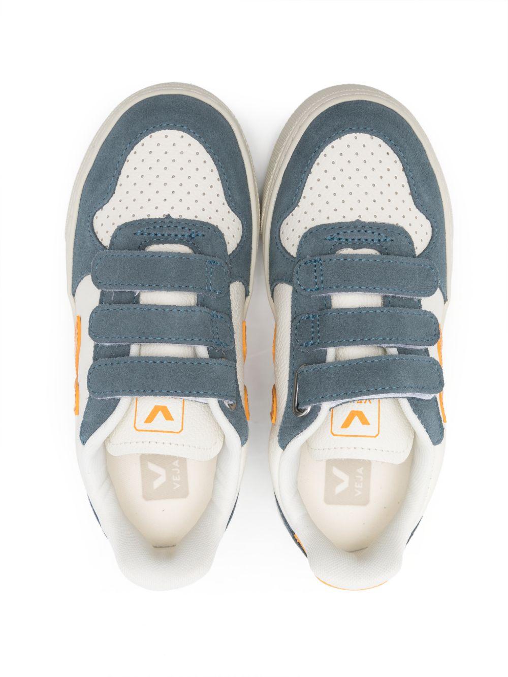 Sneakers V-10 per bambino Veja Kids multicolore con design traforato CV0521507 V-10 PURE OURO CALIFORNIA VEJA KIDS 